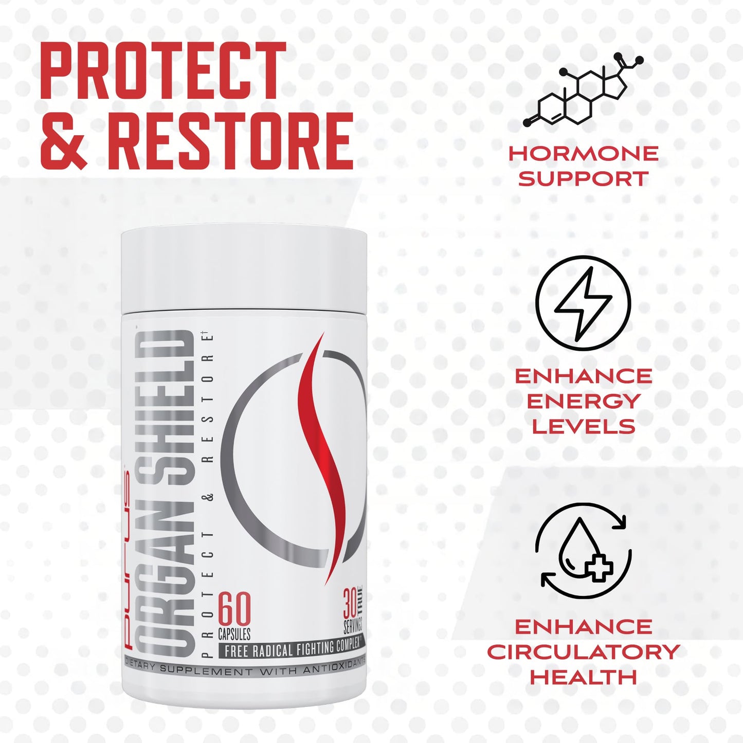 Purus Labs Organ Shield Active Antioxidant Capsule, 60 Capsules