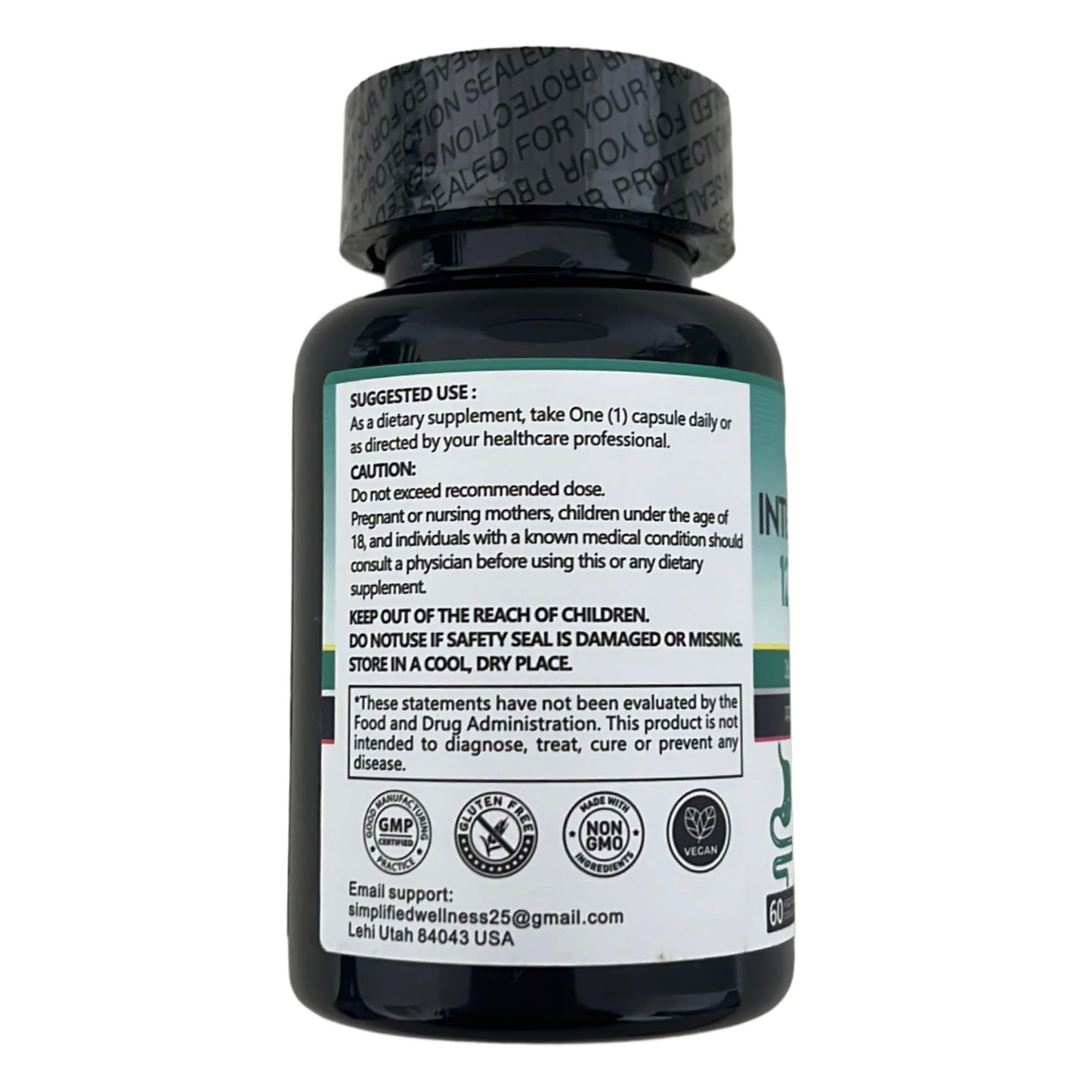 Simplified Wellness Intestinal Flora Probiotic Capsule, 60 Count