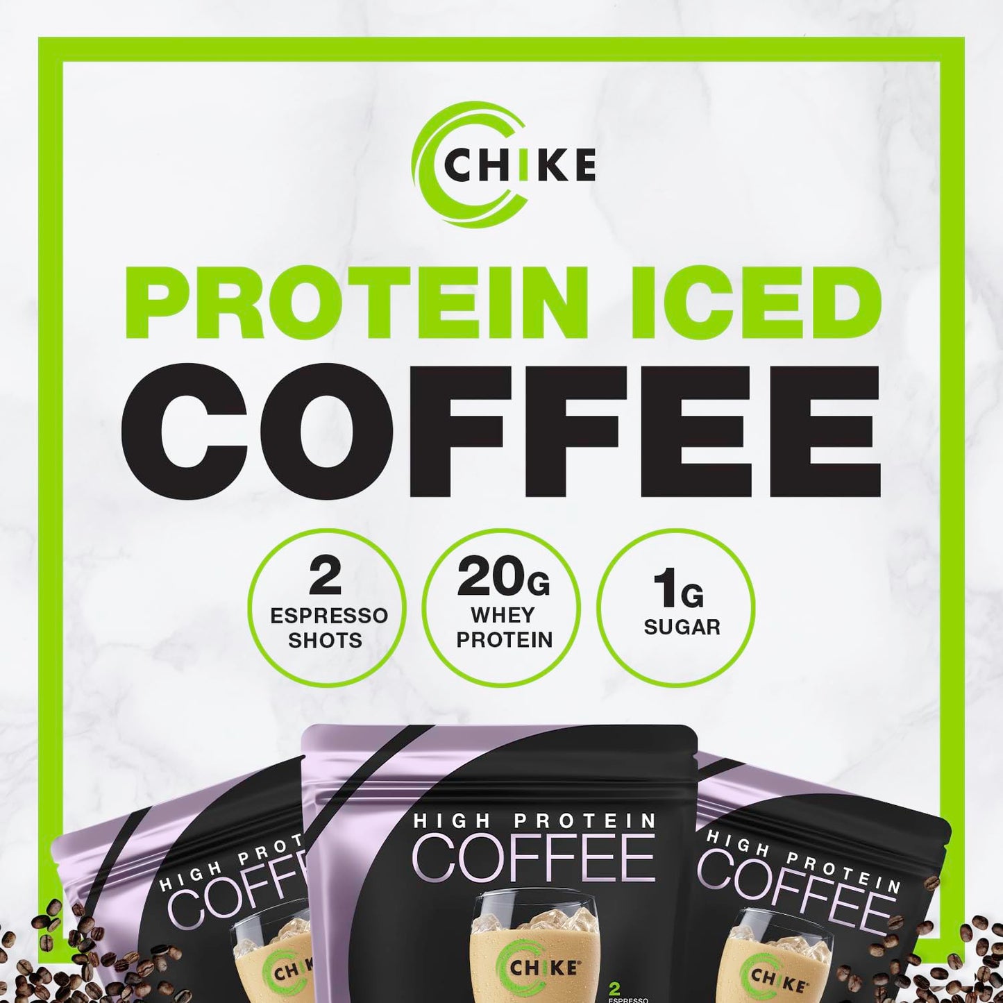 Chike Sweet Cream High Protein Iced Coffee Powder, 17.8 oz