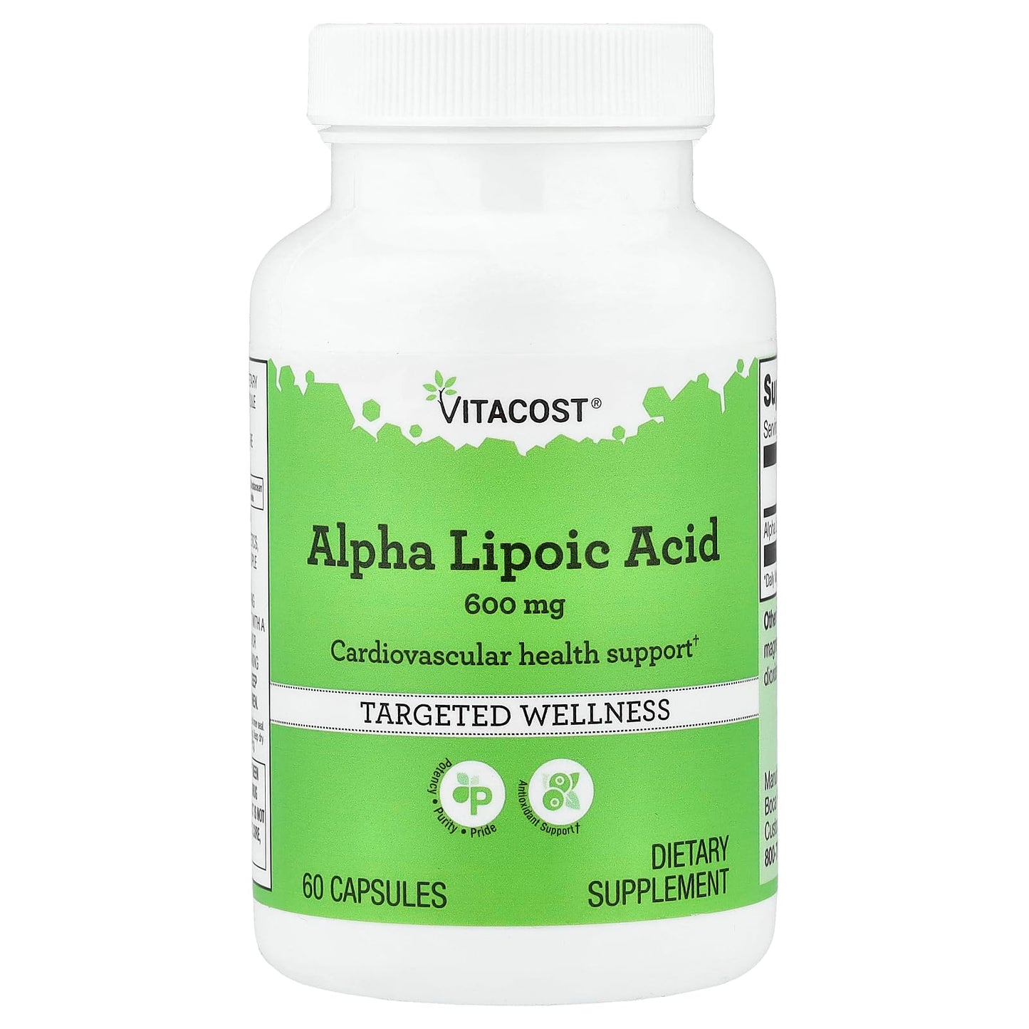 Vitacost Alpha Lipoic Acid 600 mg, 60 Capsules