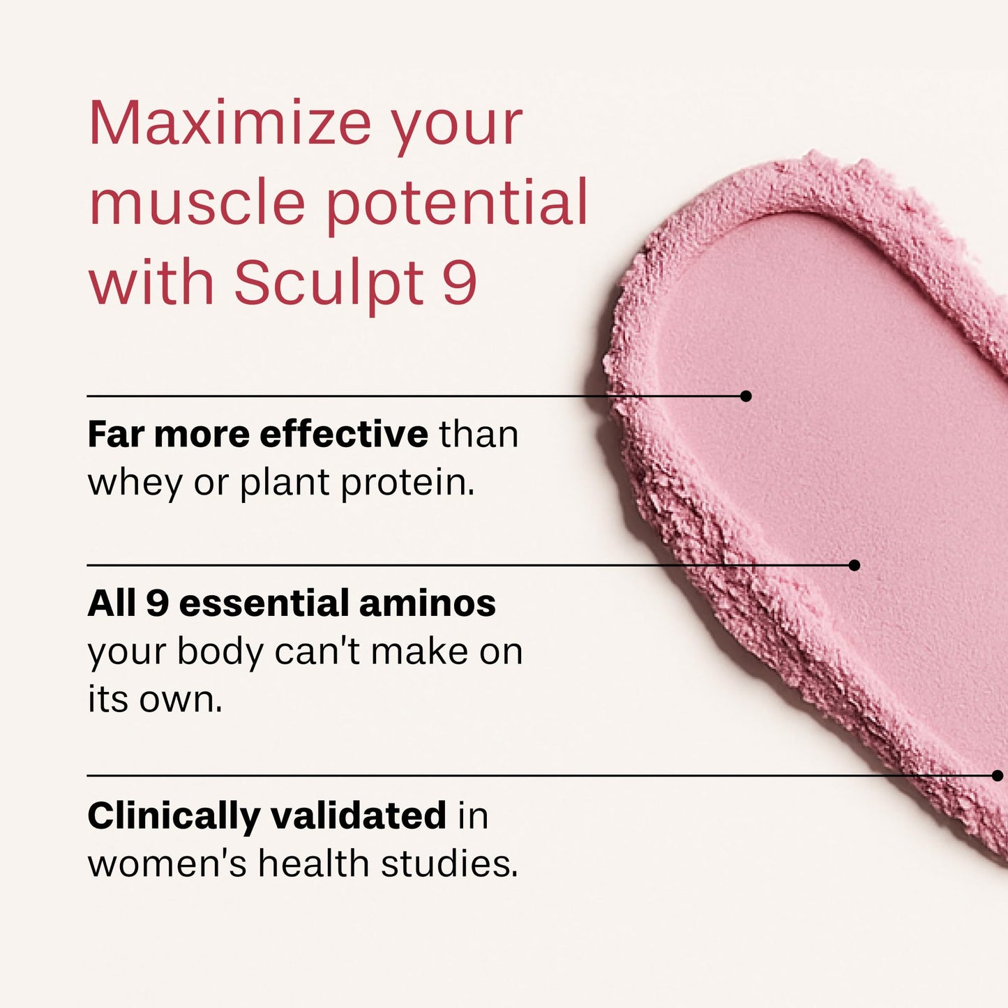 PVOLVE Sculpt 9 EAA & BCAA Powder for Women, Very Berry Flavor, 11.6 Ounce