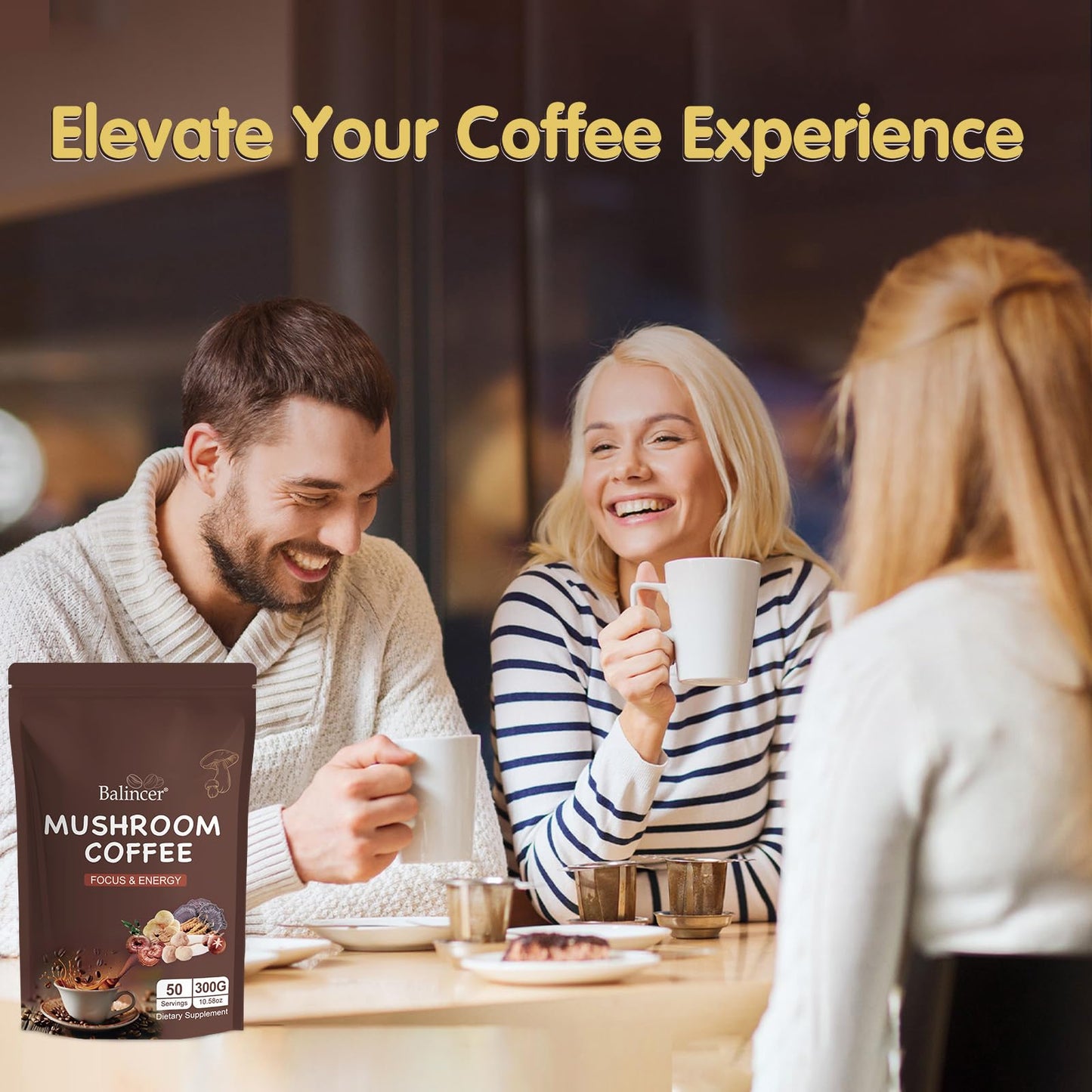 Balincer Mushroom Coffee Powder 10.58 Ounce