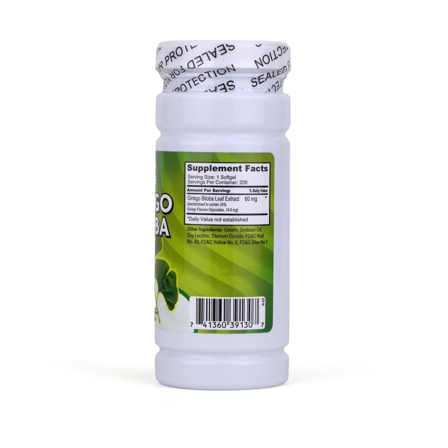 NCB NCB TECHNOLOGY Nu-Health Ginkgo Biloba 60mg Extract Softgels, 200 Count