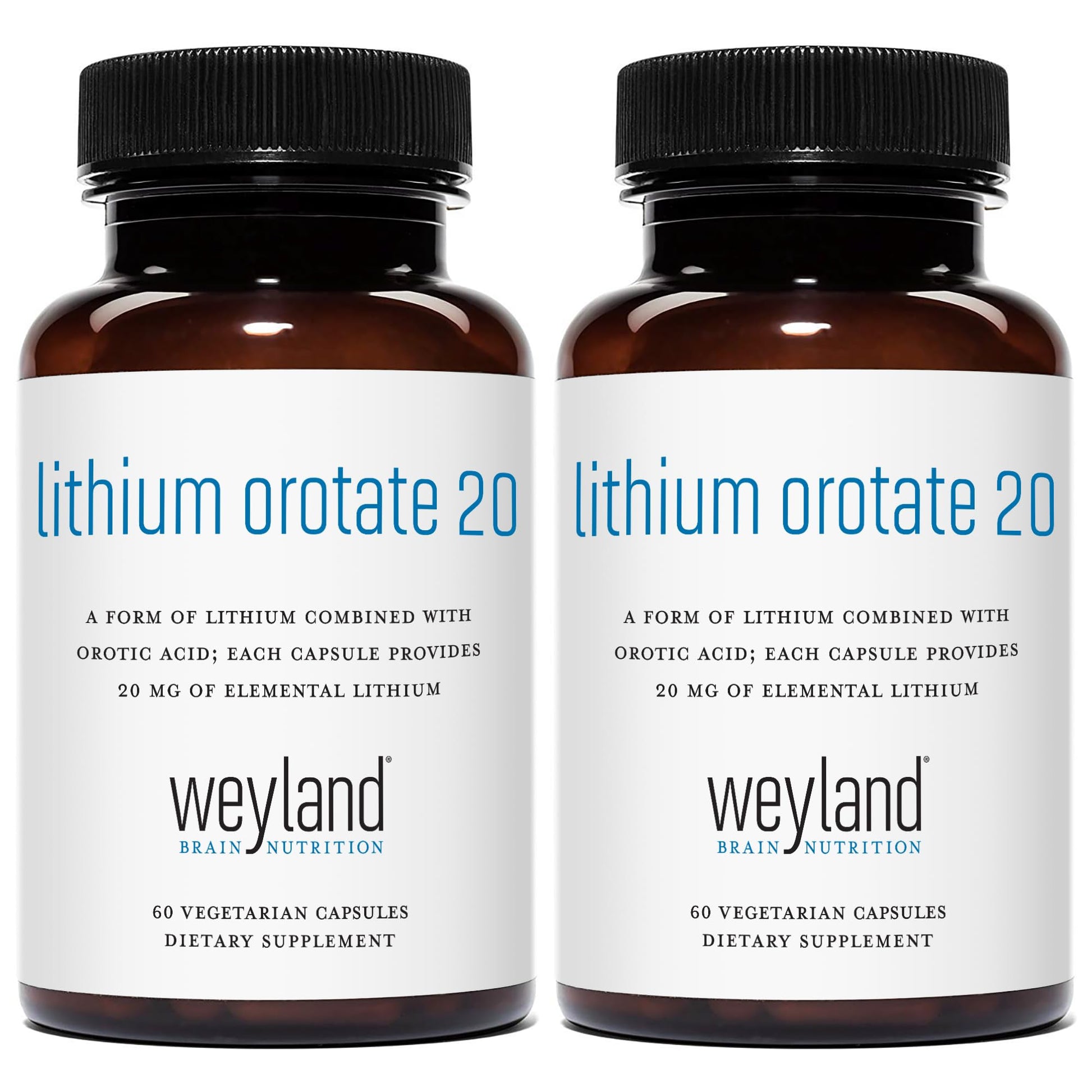 Weyland Brain Nutrition Lithium Orotate 60 Capsules