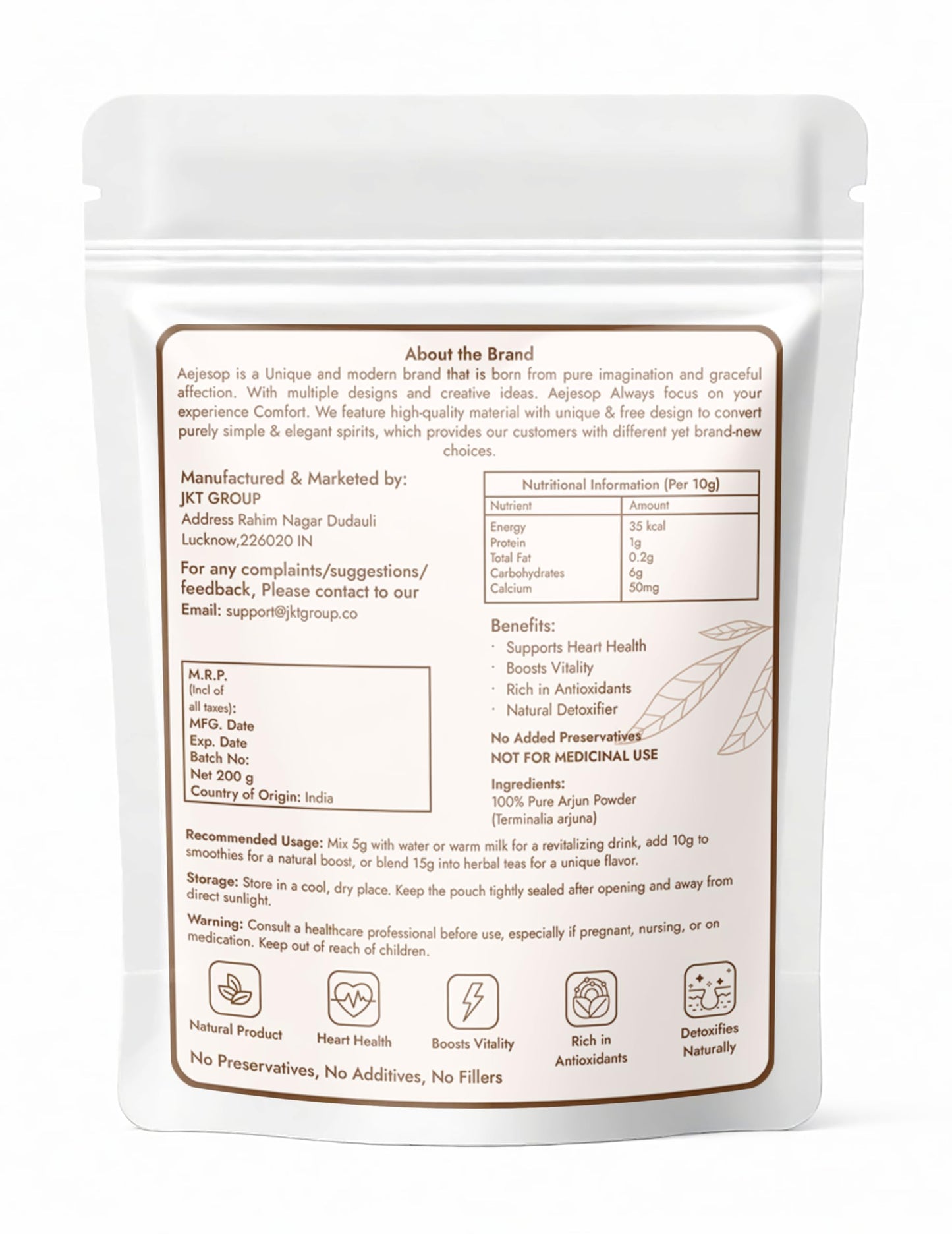 AEJESOP Arjuna Powder 7 oz