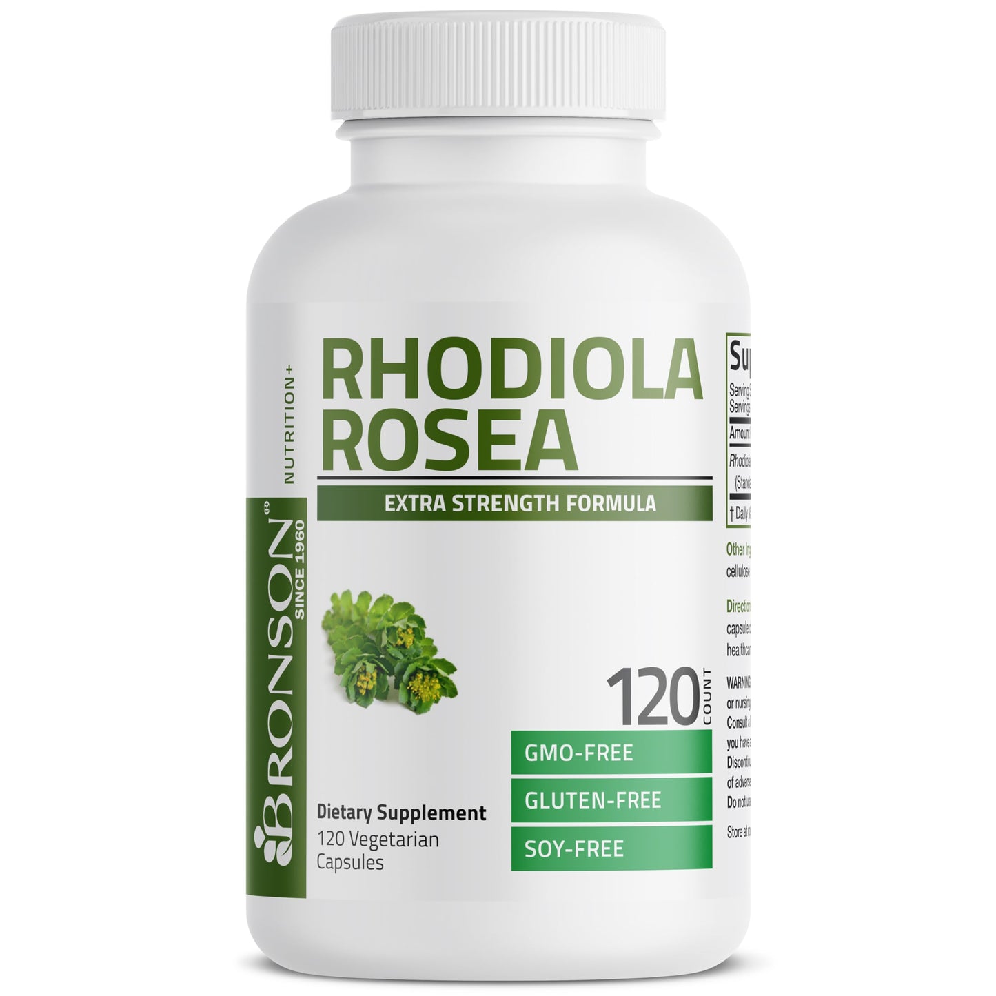 Bronson Rhodiola Rosea Vegetarian Capsules, 120 Count