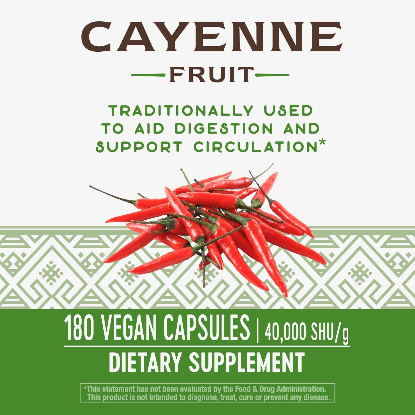 Nature's Way Cayenne 40,000 SHU Potency, 360 Capsules