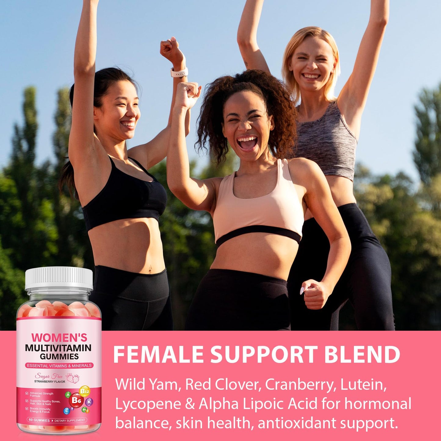 DCTTVHVD Multivitamin Gummies for Women, 60 Gummies