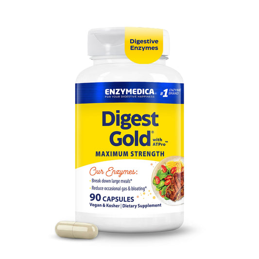 Enzymedica Digest Gold Digestive Enzyme Supplement Capsule 90 Count