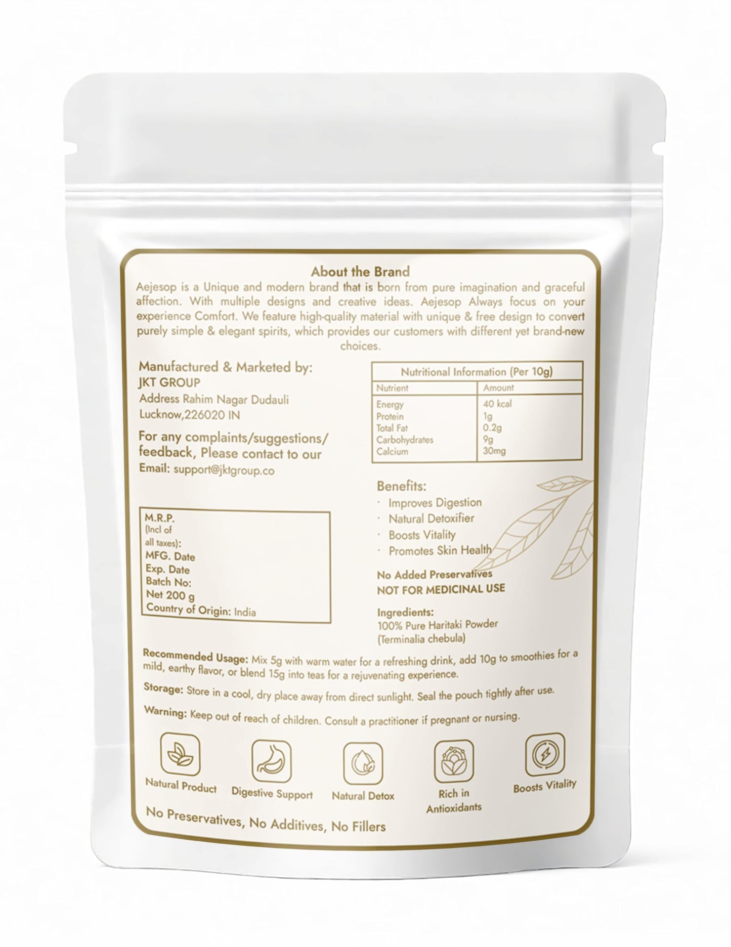 AEJESOP Haritaki Powder 7 oz