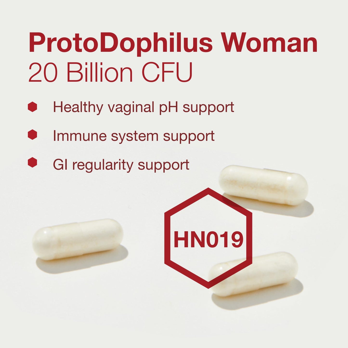 Protocol For Life Balance Proto Dophilus Woman - 20 Billion - Probiotics for Gut Health - Support Vaginal Health & Bloating Relief - Vegan & Kosher Capsules, 50 Count