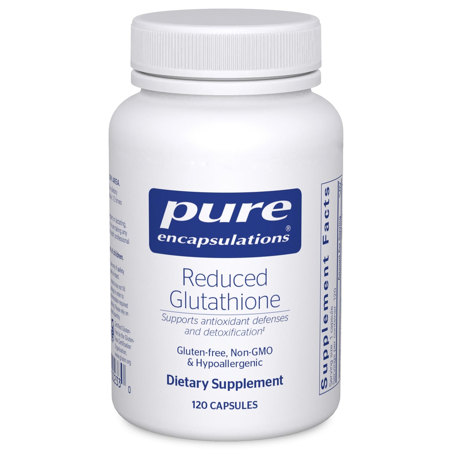 Pure Encapsulations Reduced Glutathione 120 Capsules