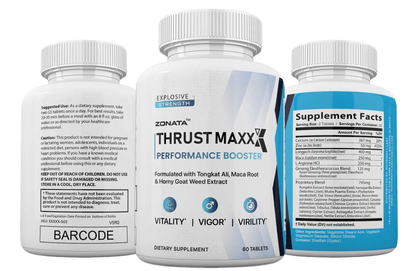 Zonata Thrust Max for Men 60 Tablets