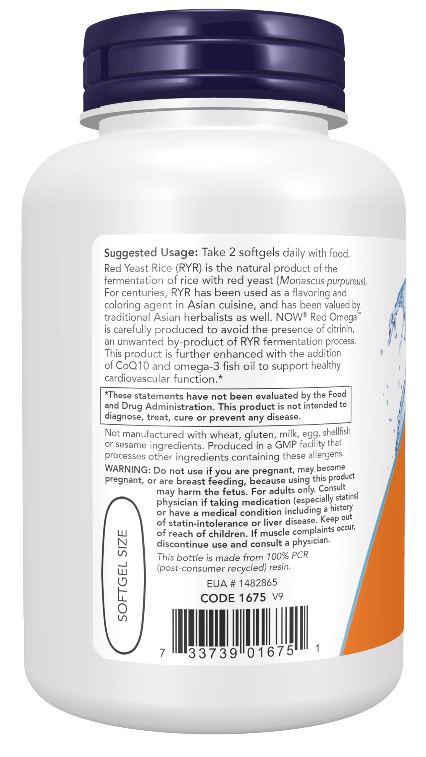 NOW Foods Red Omega with CoQ10 30 mg and Omega-3 Fish Oil Softgels, 90 Softgels