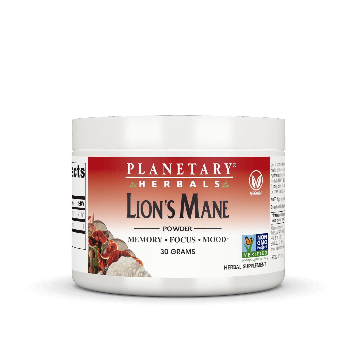 Planetary Herbals Lion Mane Powder 1 Ounce