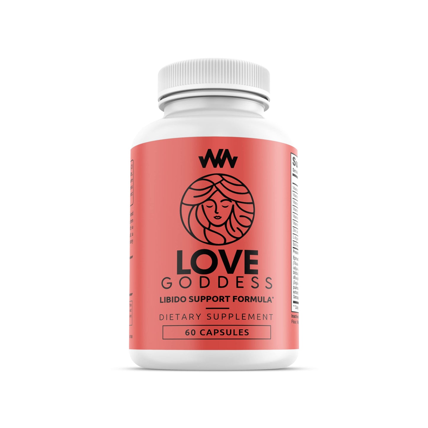 Warped Wellness Love Goddess Miura Puama for Female Specific Arousal Capsules 60 Count
