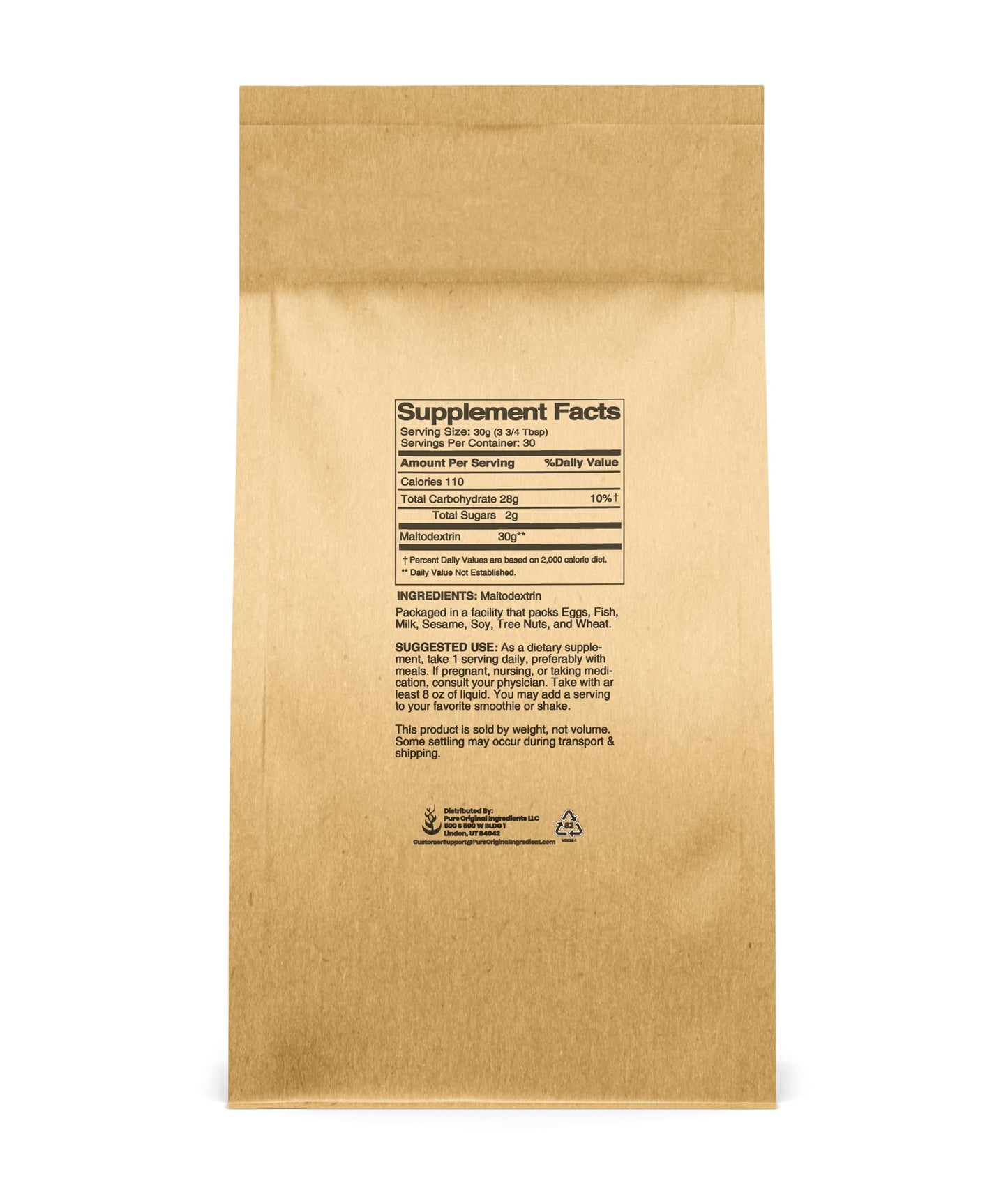 Pure Original Ingredients Maltodextrin Powder, 32 oz