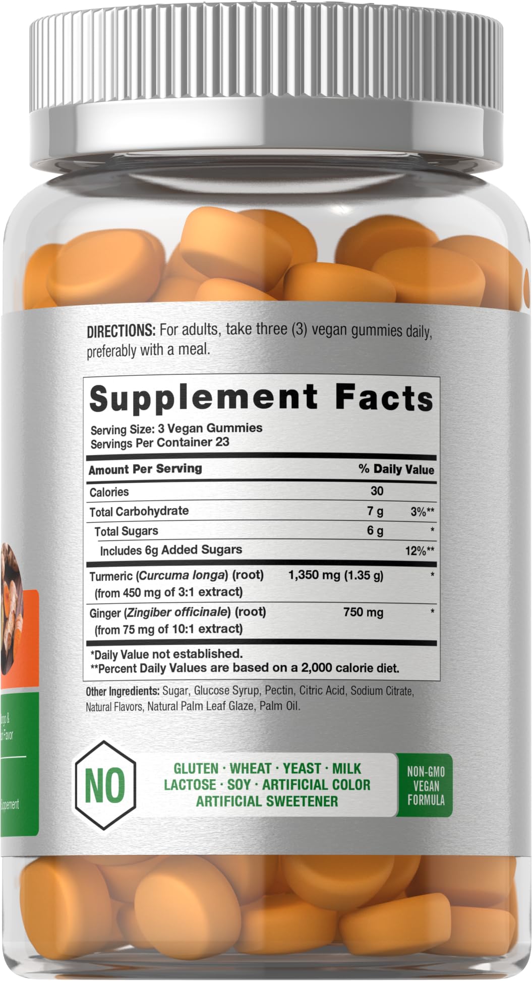 Horbäach Turmeric Gummies with Ginger 70 Gummies