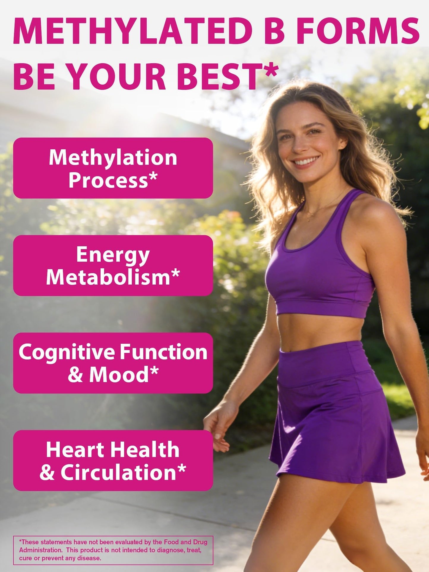 Vitacook L-Methylfolate Supplement with Methyl B12 Cofactor, High Potency Bioactive Folate 1000 mcg & Vitamin B12 1000 mcg, 60 Capsules