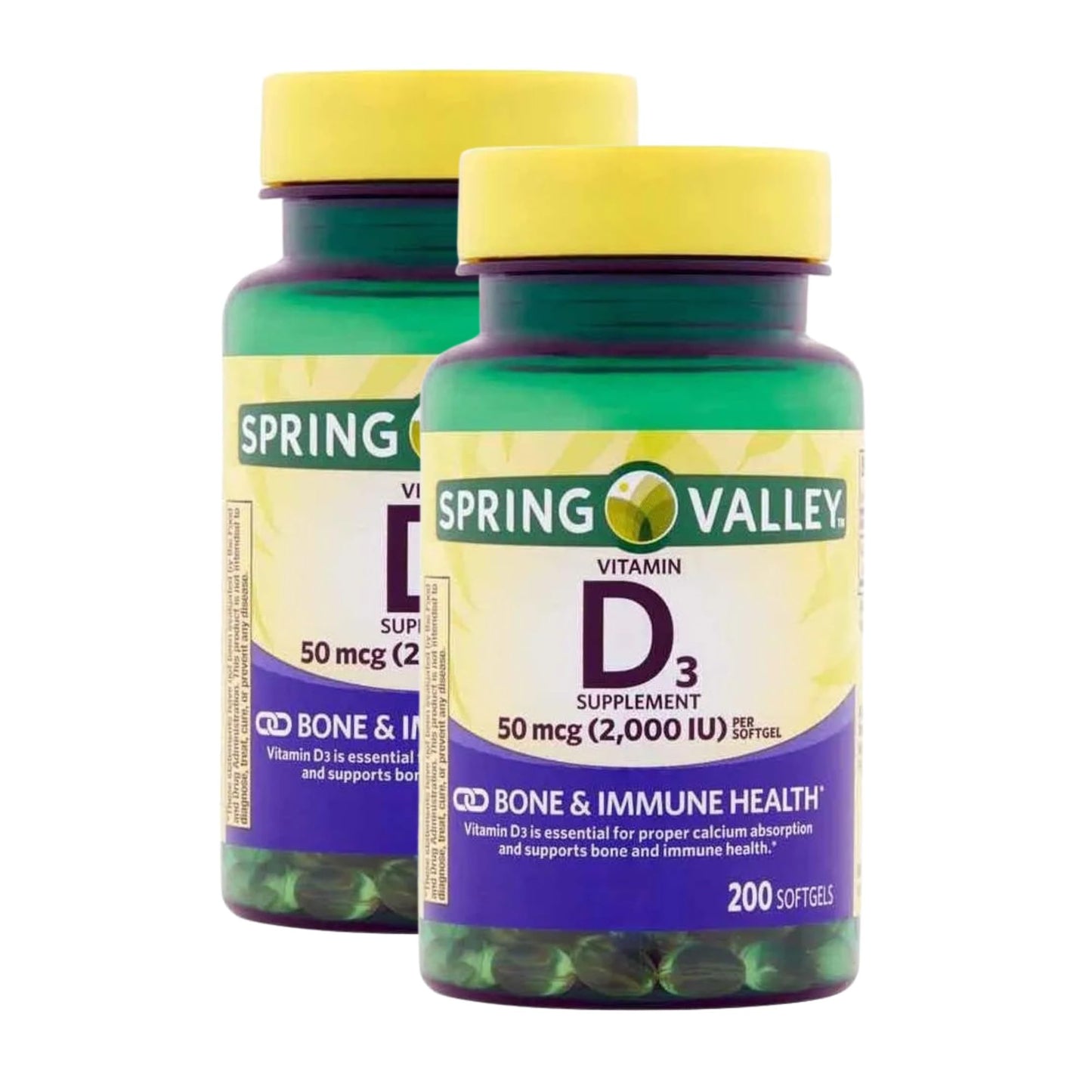 Unique Bundle Store Vitamin D3 50 mcg (2000IU) Softgels, 400 Count