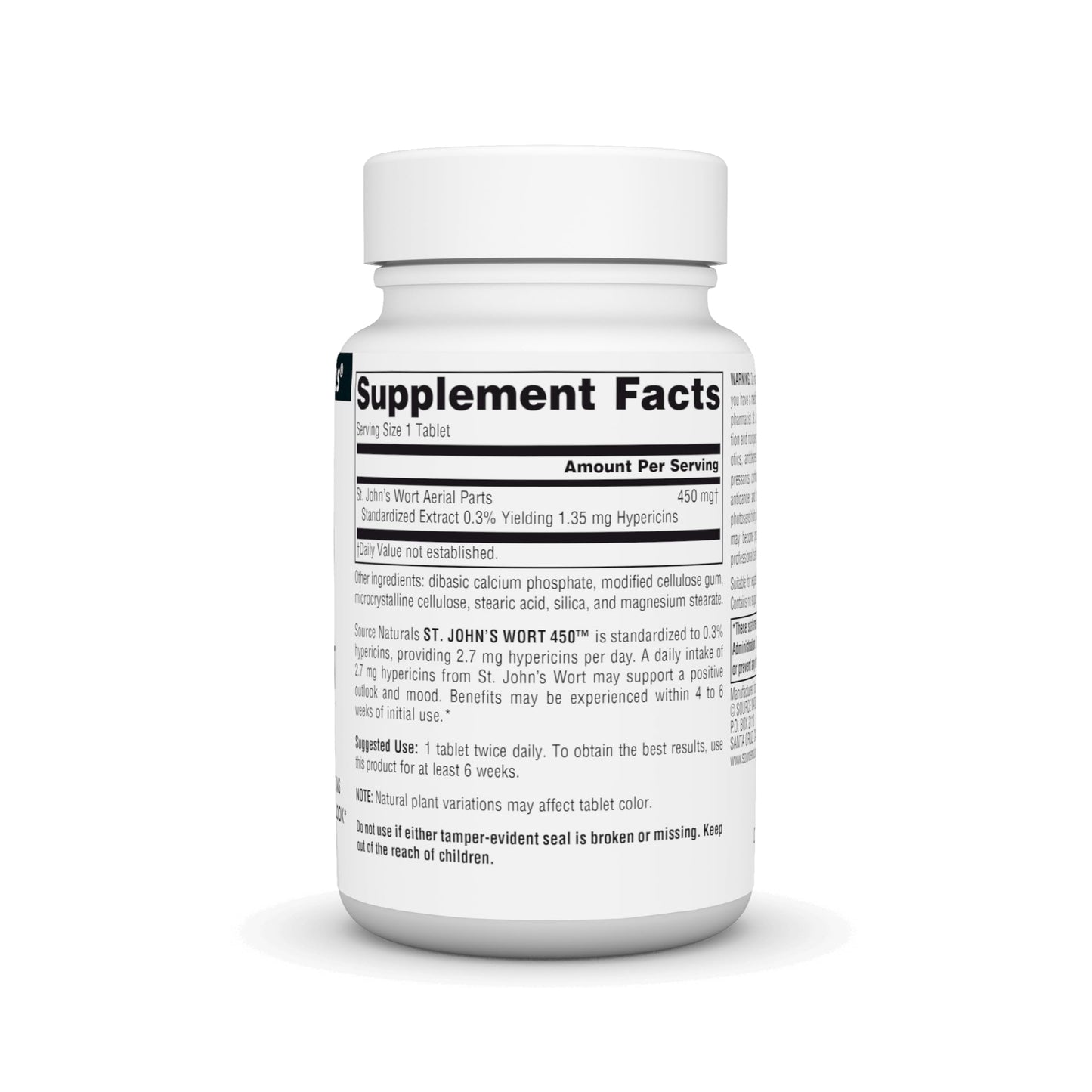 Source Naturals St. John's Wort 450 mg, 45 Tablets