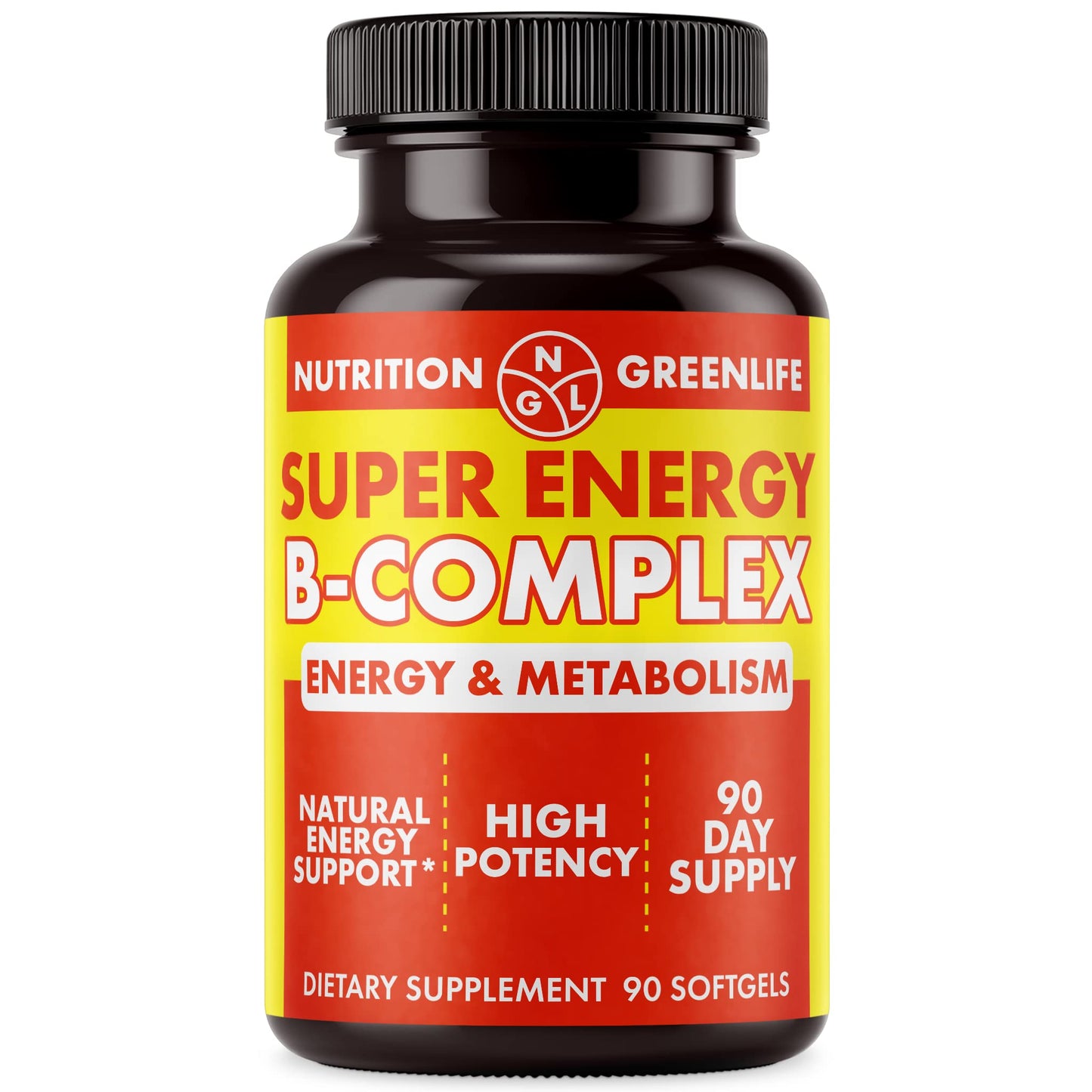 NGL Super Energy Vitamin B Complex Bioactive Cold Fill Soft Gels 90 Count