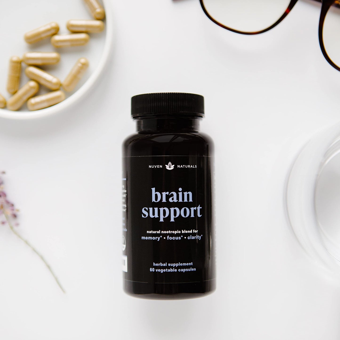 Nuven Naturals Brain Support Supplement 60 Capsules