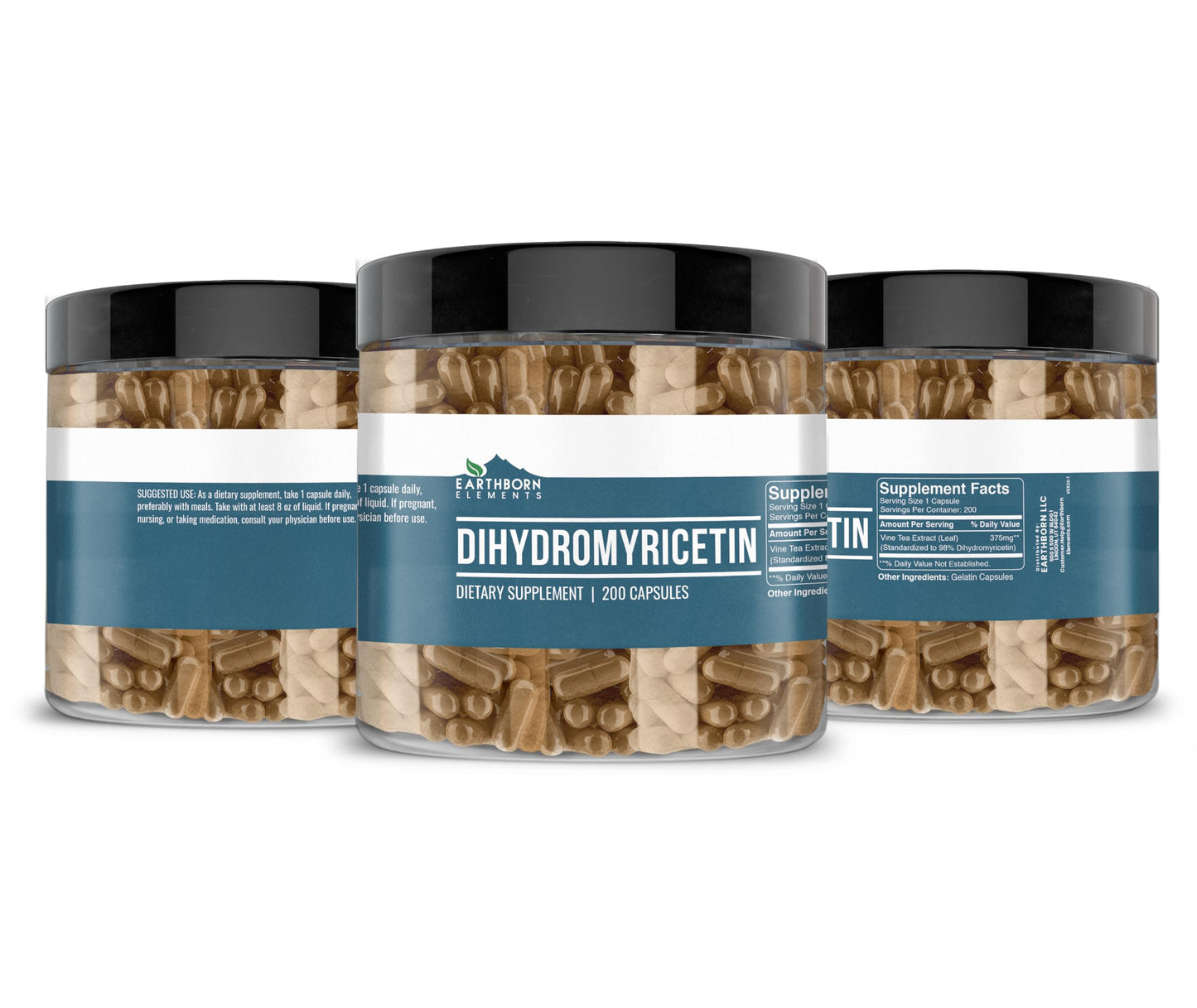 Earthborn Elements DHM Dihydromyricetin Capsules, 200