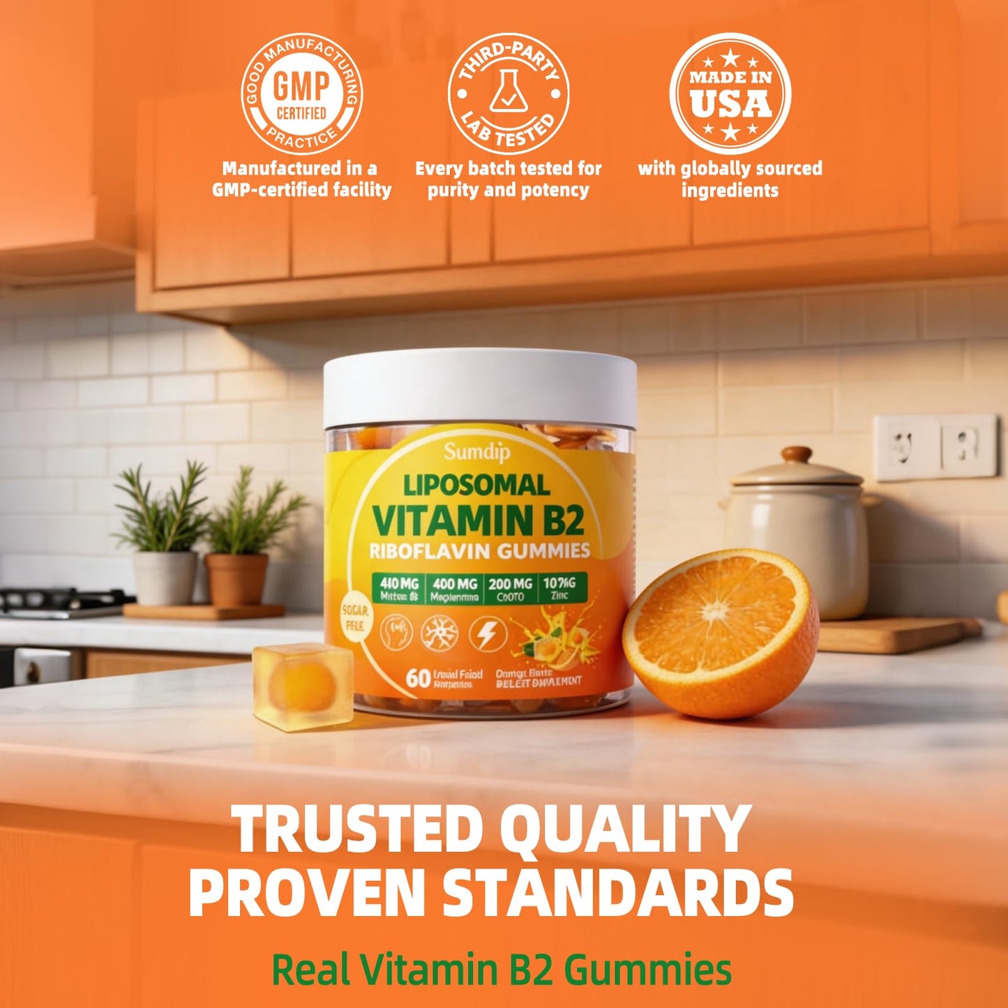 SumDIP Vitamin B2 Gummies, 60 Count