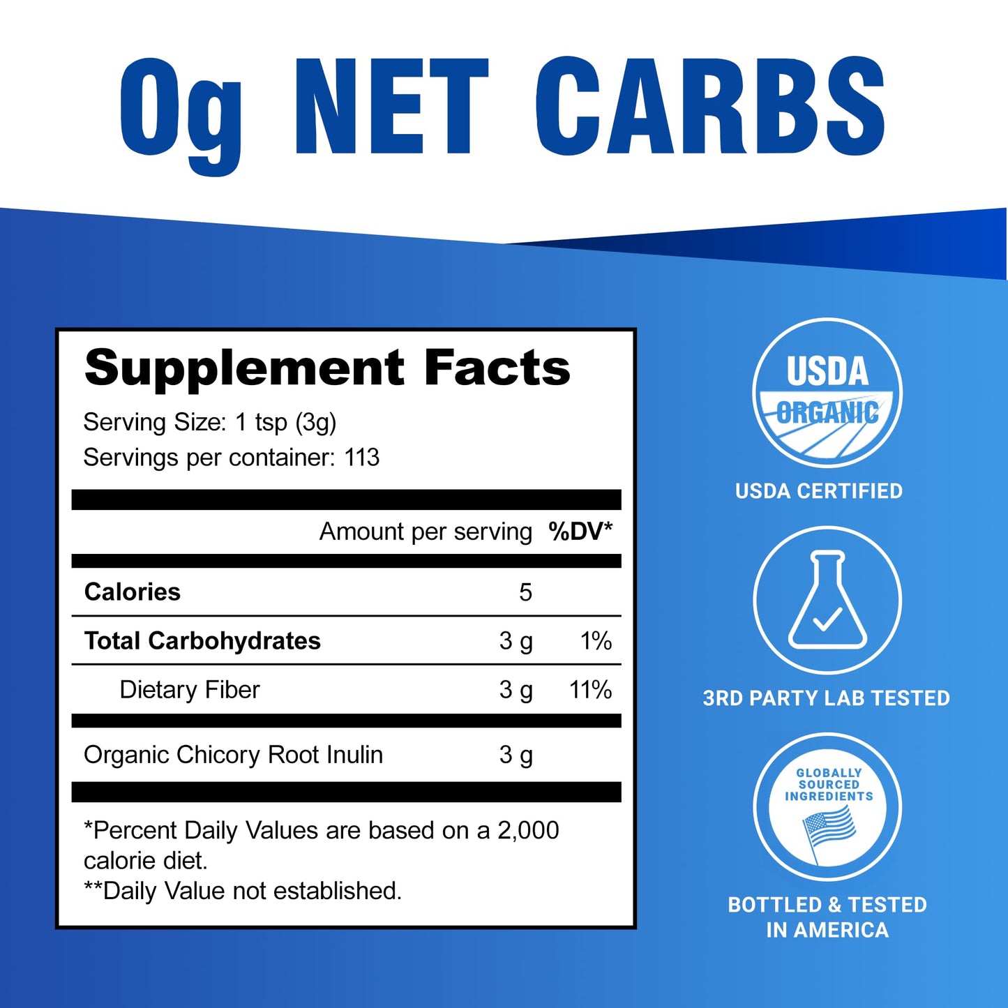 Ultimate Organic Inulin Powder 12