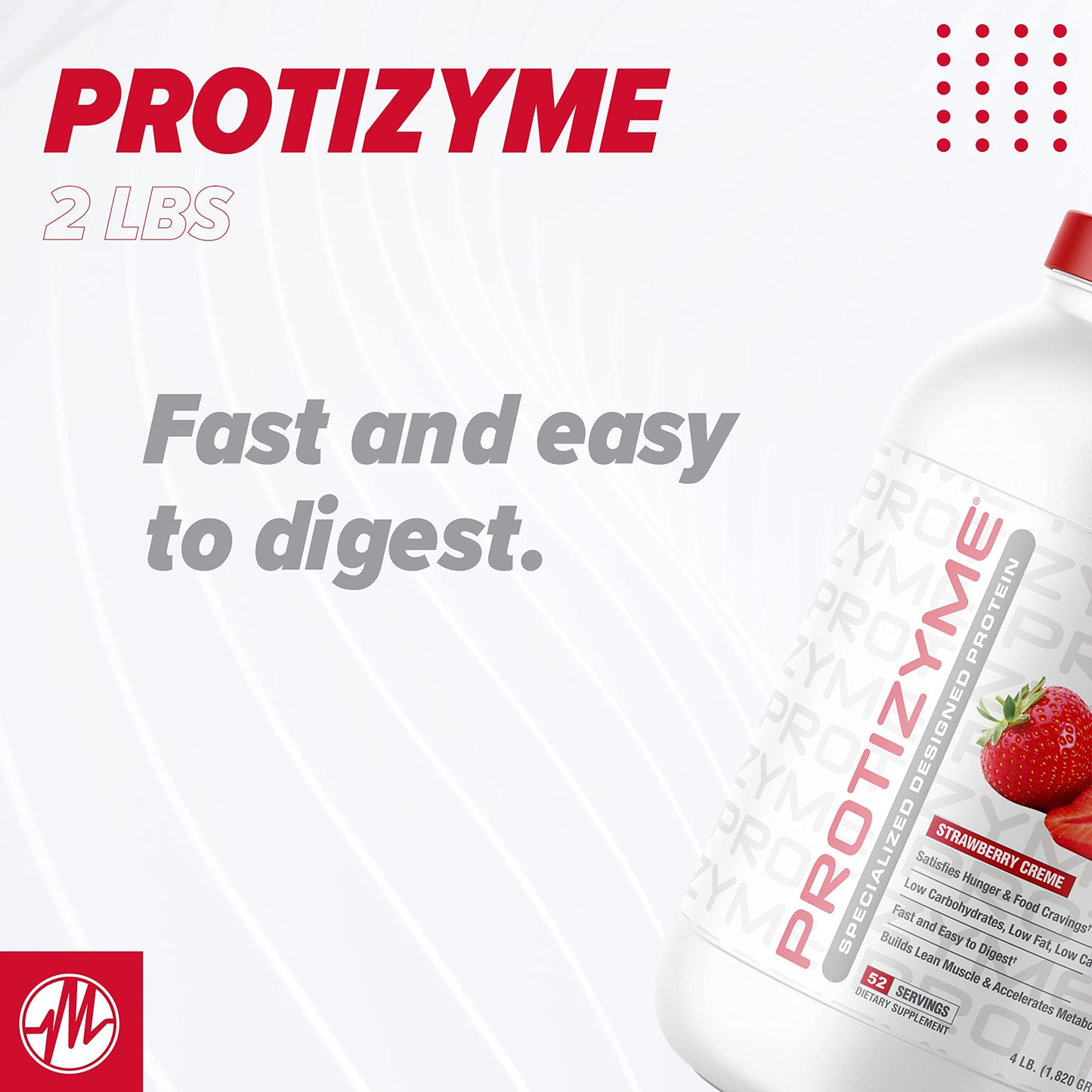 Metabolic Nutrition Protizyme 100% Whey Protein Powder, 64 Servings
