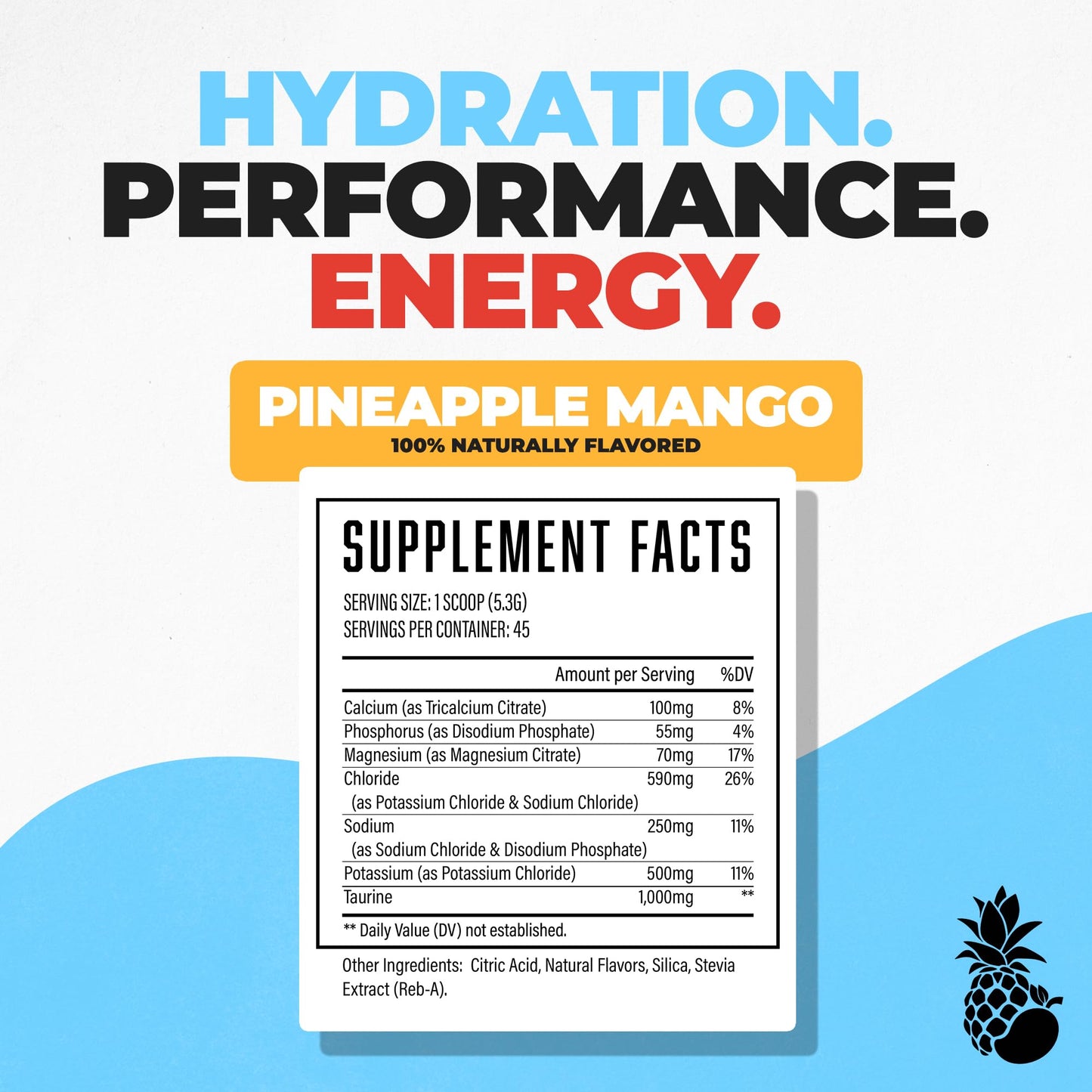 Huge Supplements Electrolytes Powder 45 Servings