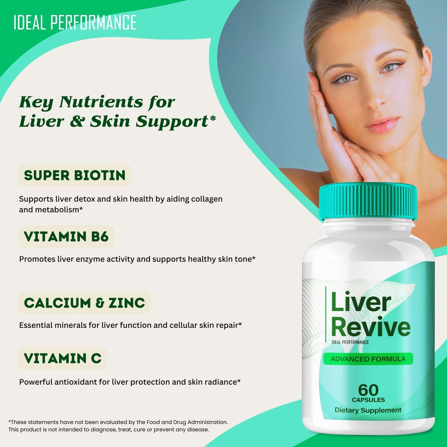 IDEAL PERFORMANCE Liver Revive Capsules 120 Count