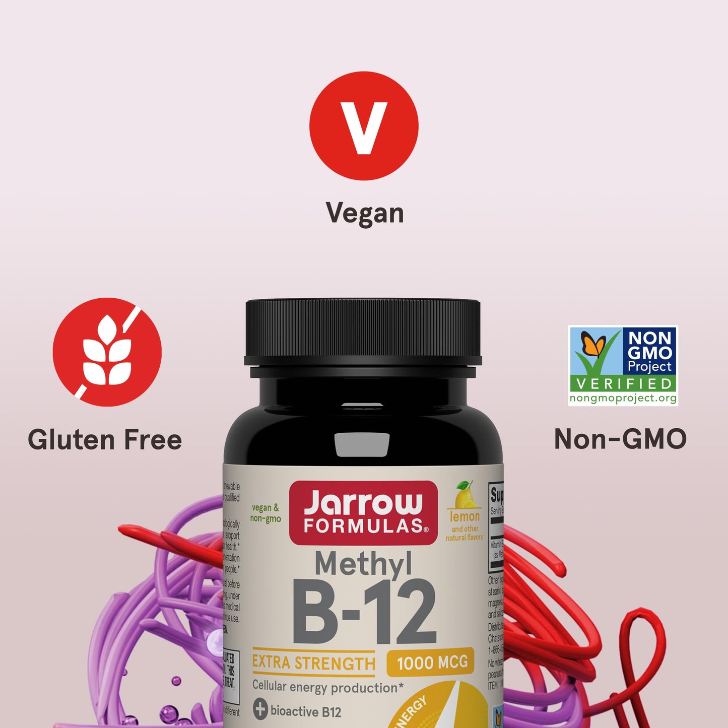 Jarrow Formulas Methyl Vitamin B-12 1000 mcg Chewable, 100 Tablets