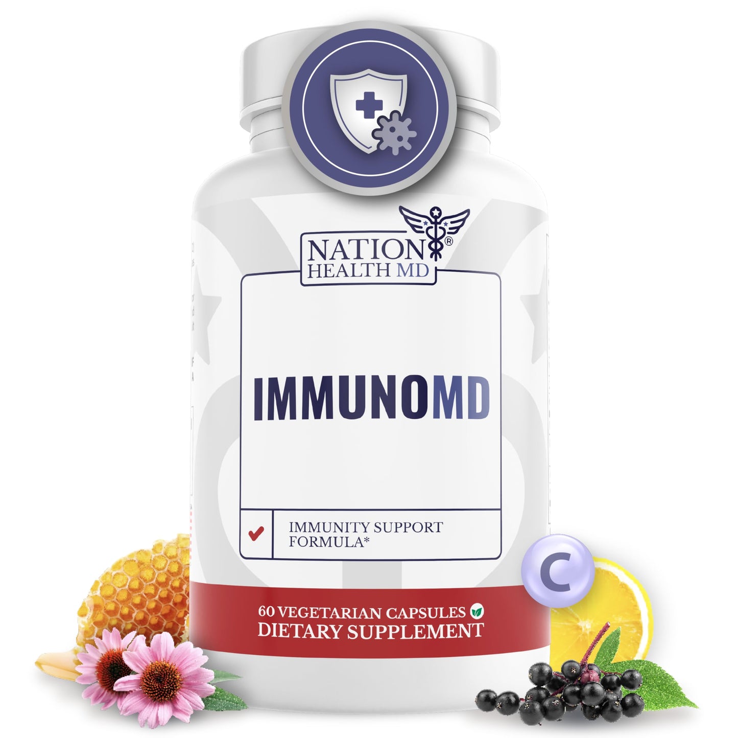 Nation Health MD Immune Support Capsule, 60 Capsules