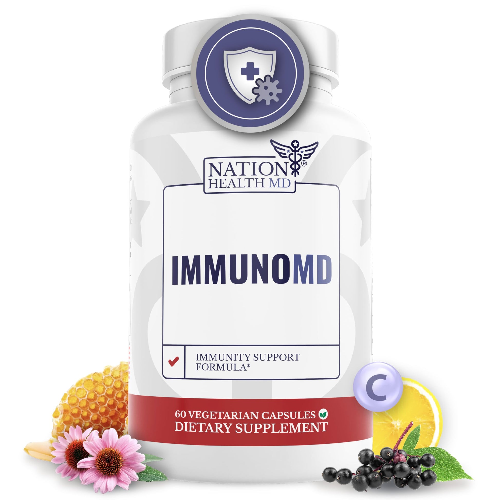 Nation Health MD Immune Support Capsule, 60 Capsules