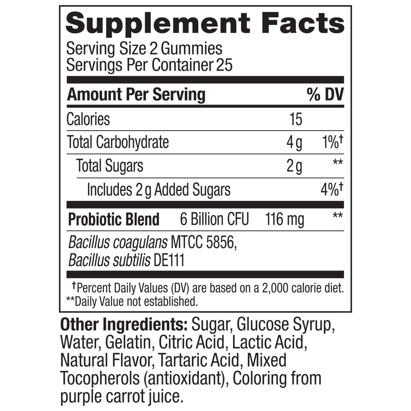 OLLY Extra Strength Probiotic Chewable Gummy 50 Count