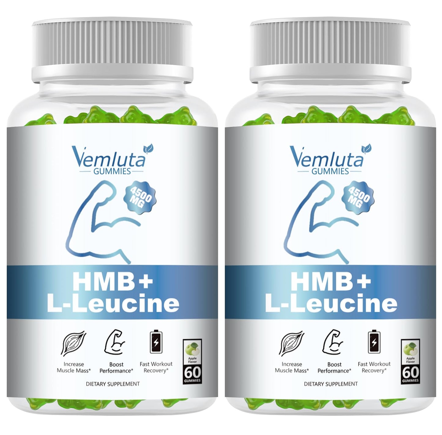 Vemluta HMB & Leucine Gummies, 120 Count