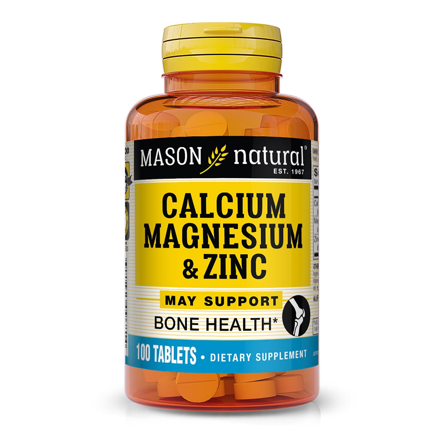 Mason Natural Calcium Magnesium & Zinc 100 Tablets