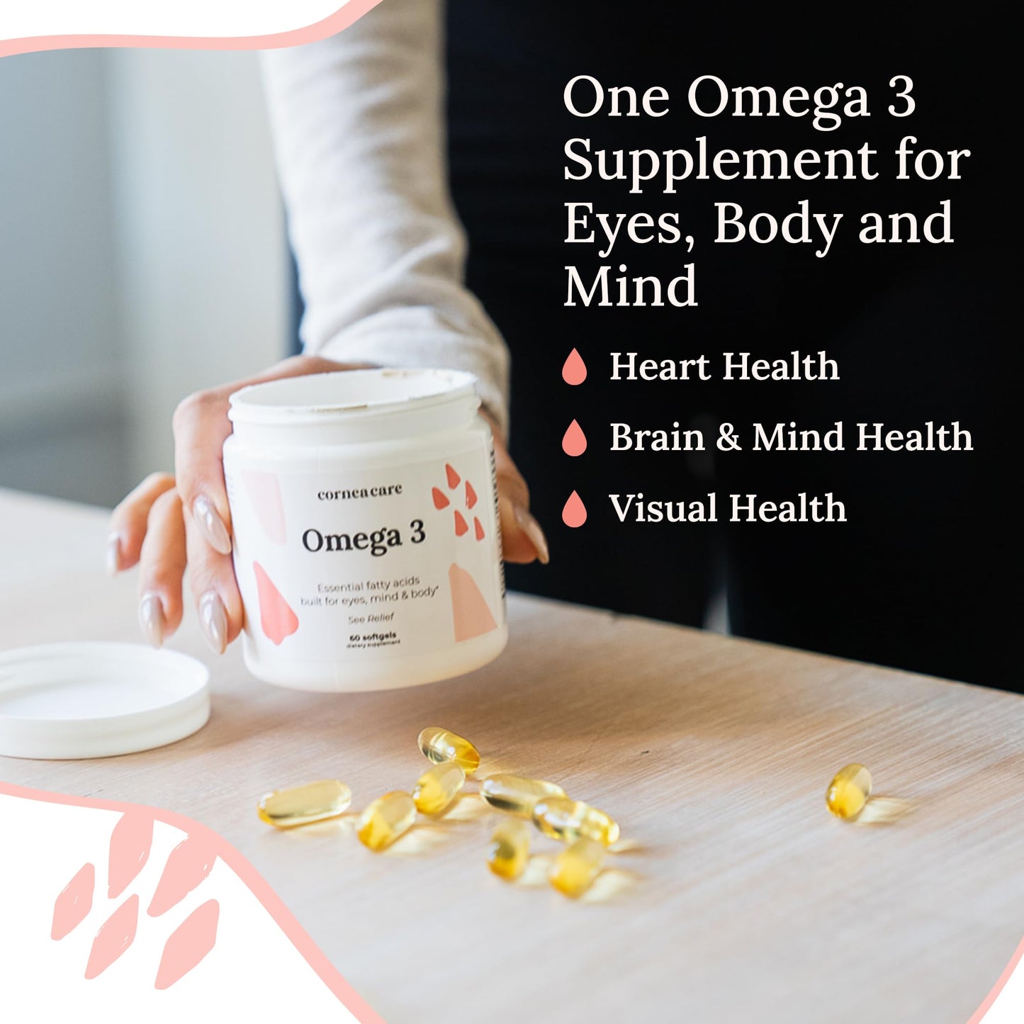 CorneaCare Triple Strength Omega 3 Softgels 60