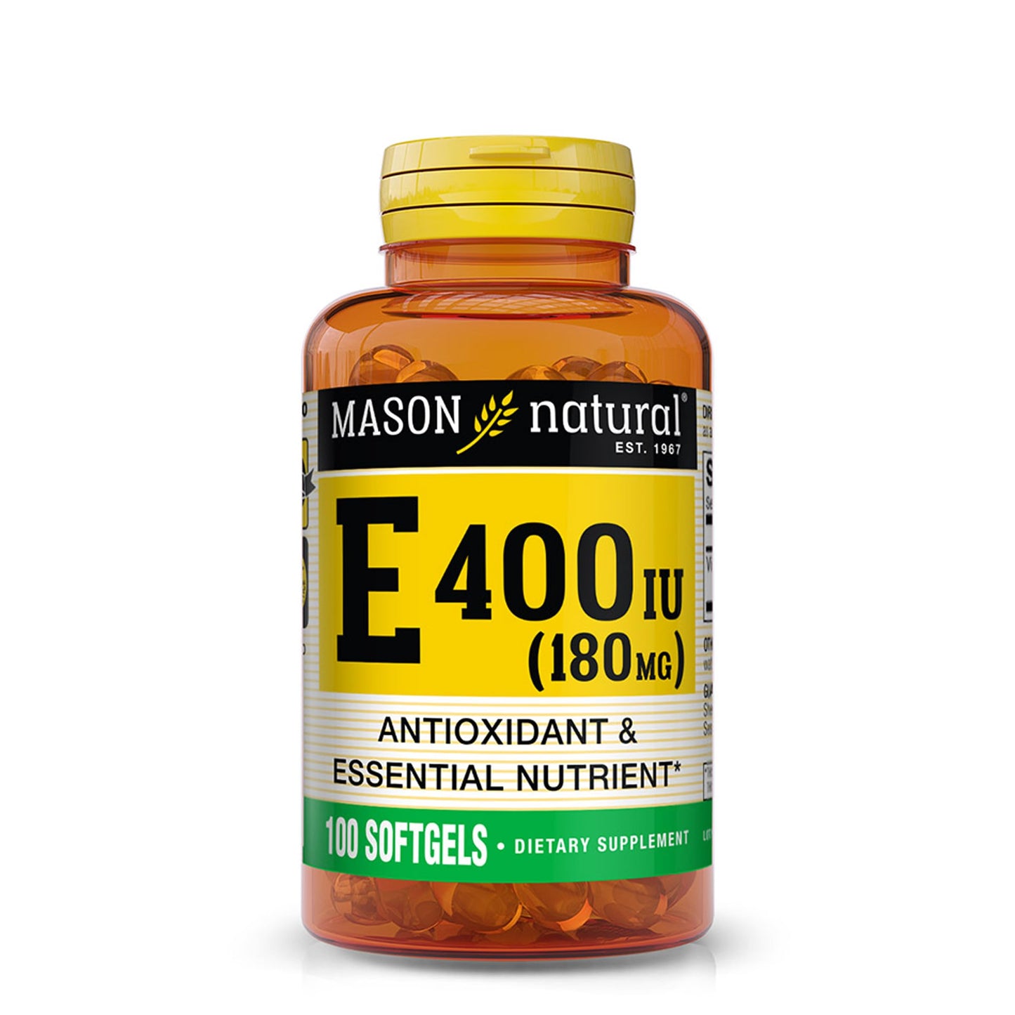 Mason Natural Vitamin E Softgels, 100 Count