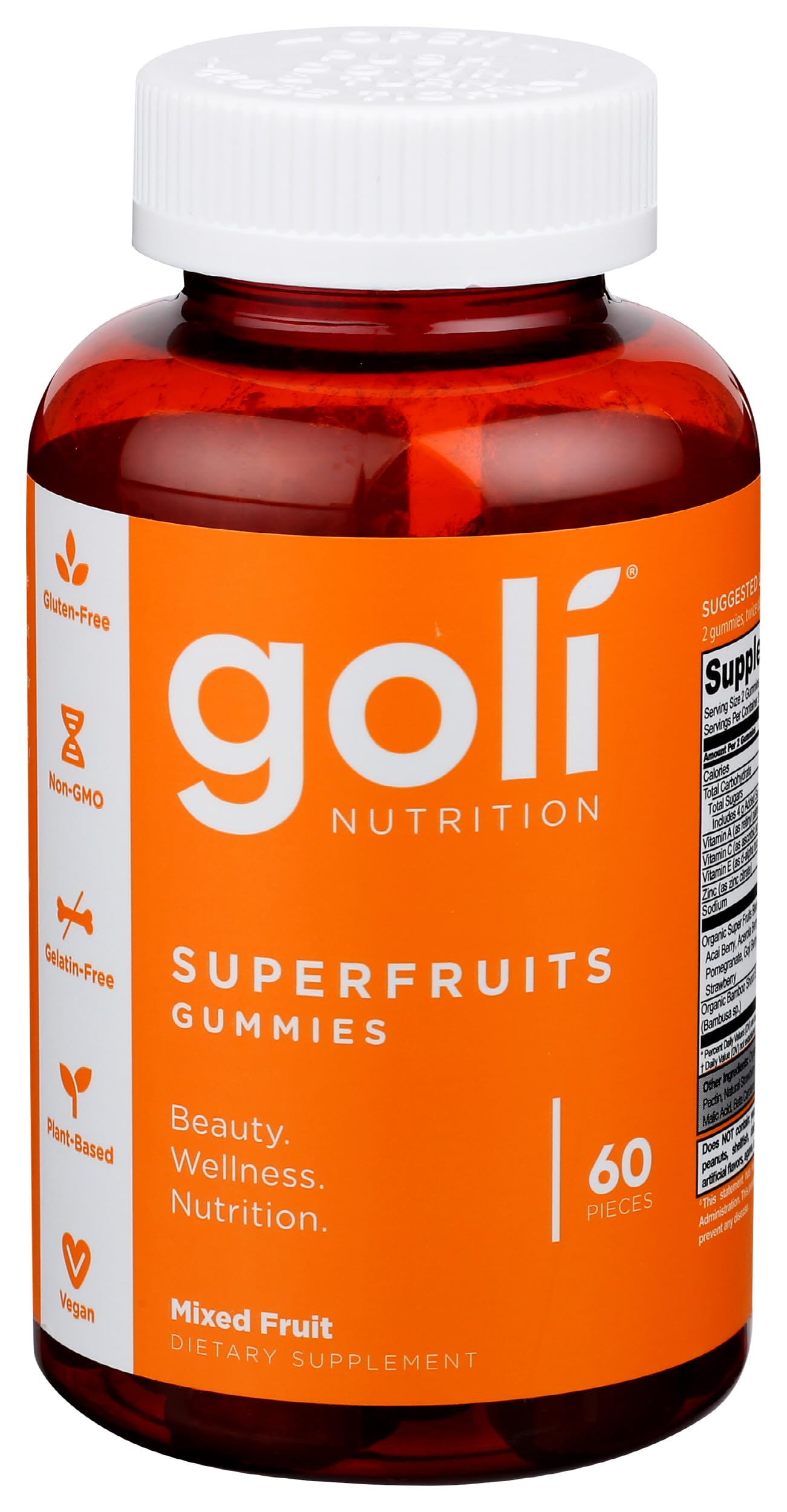 Goli Gummies Superfruits Mixed Fruit 60 Count