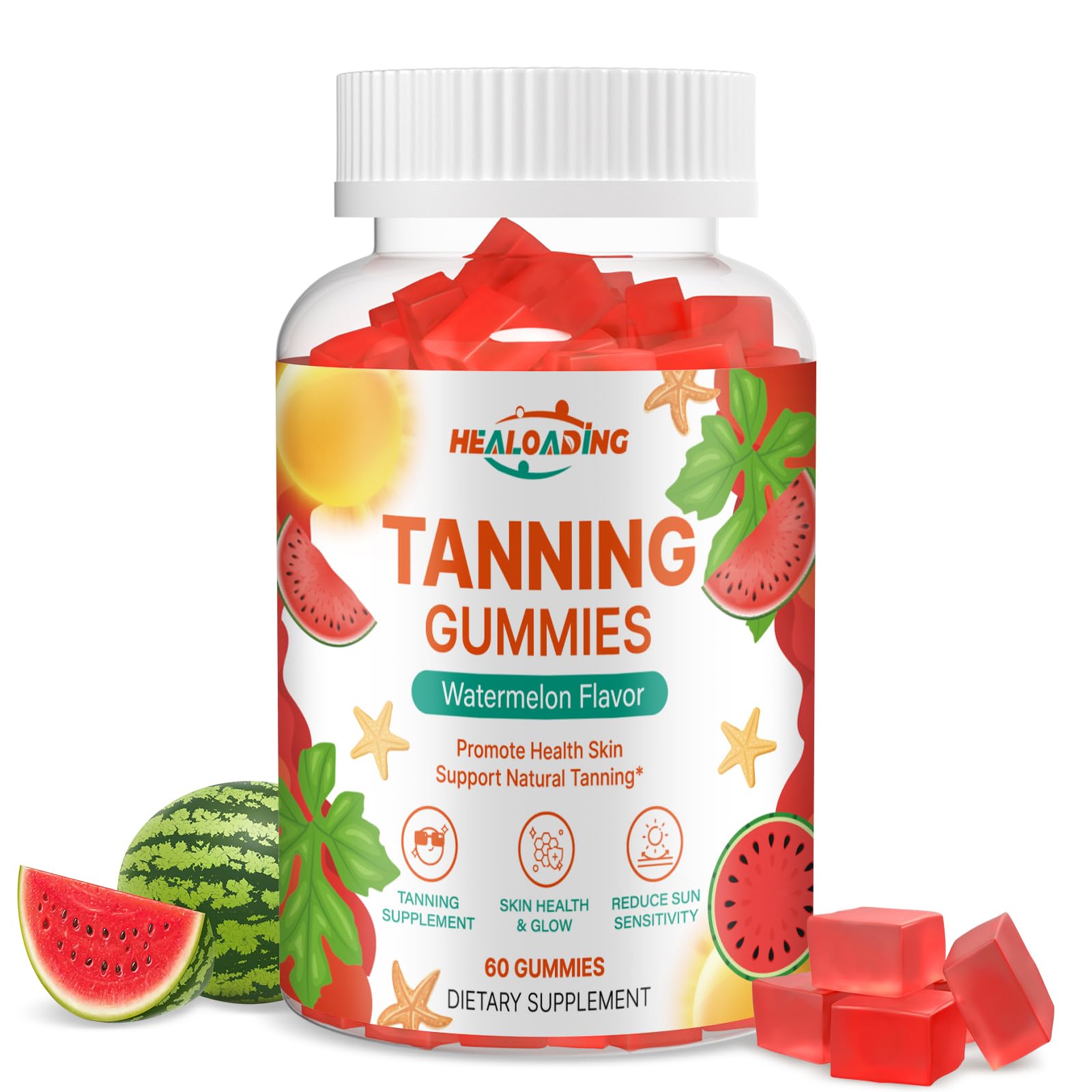 HEALOADING Tanning Gummies 60 Count