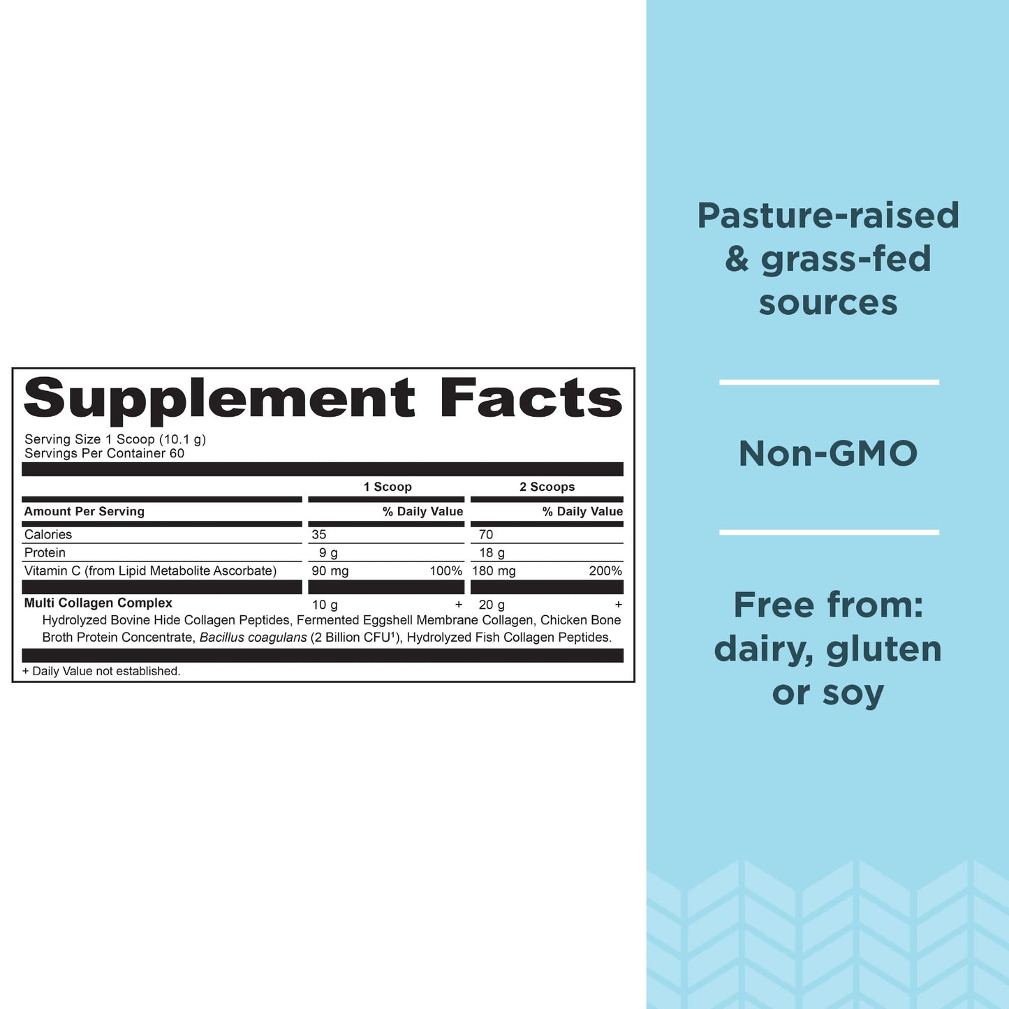 Ancient Nutrition Collagen Peptides Powder, Multi Collagen Protein, Unflavored, 60 Servings, 21.38