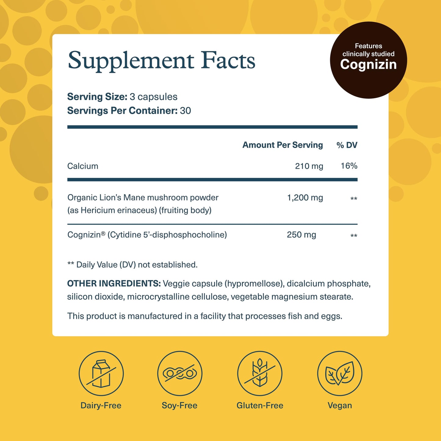Youtheory Lion's Mane+ Capsules 90 Count