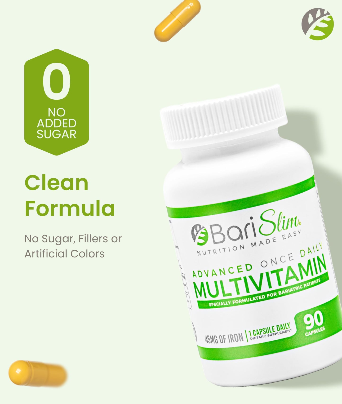BariSlim Advanced Once Daily Bariatric Multivitamin Capsule 90 Count