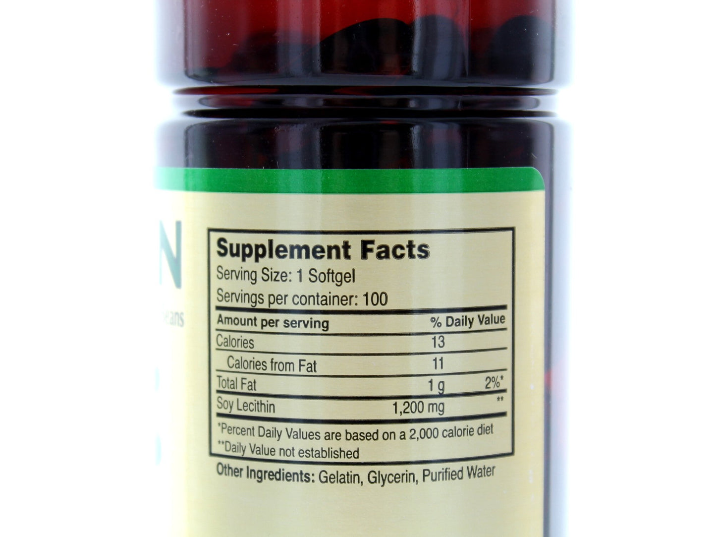 NCB Lecithin 1200 Mg Soft Gel Capsules, 100 Count