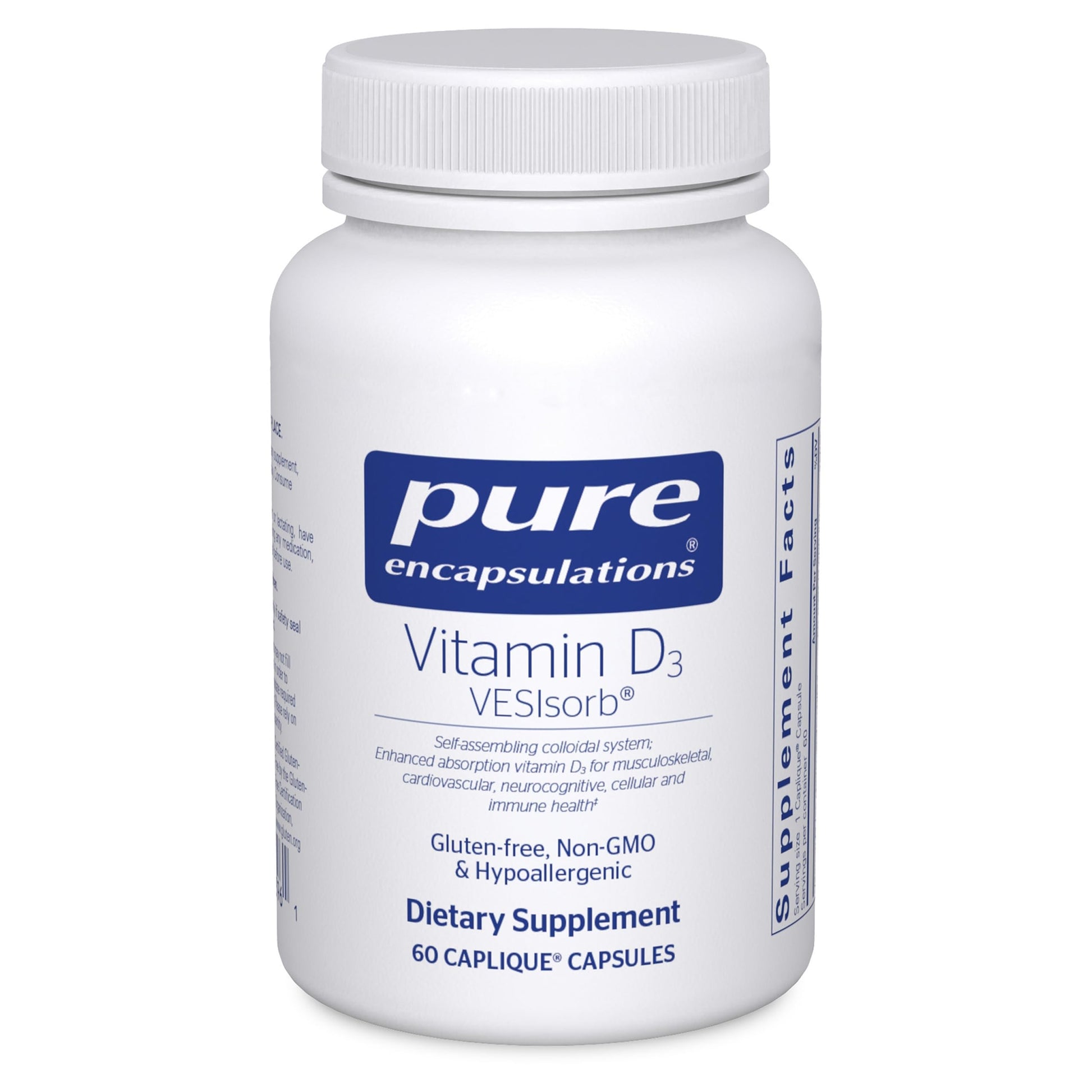 Pure Encapsulations Vitamin D3 VESIsorb, 60 Capsules