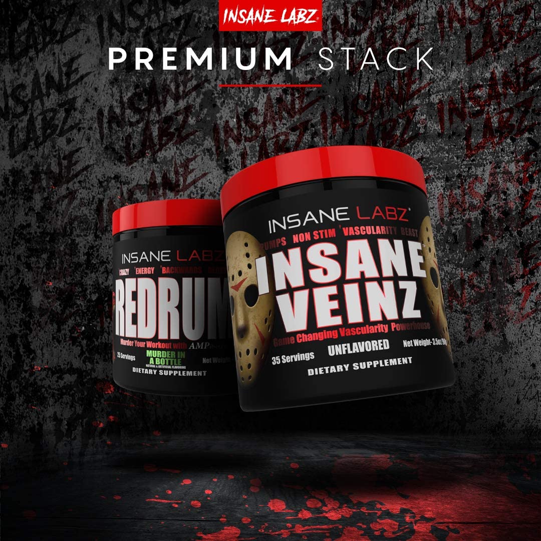 Insane Labz Insane Veinz Non Stimulant NO Enhancing Powder, 35 Servings