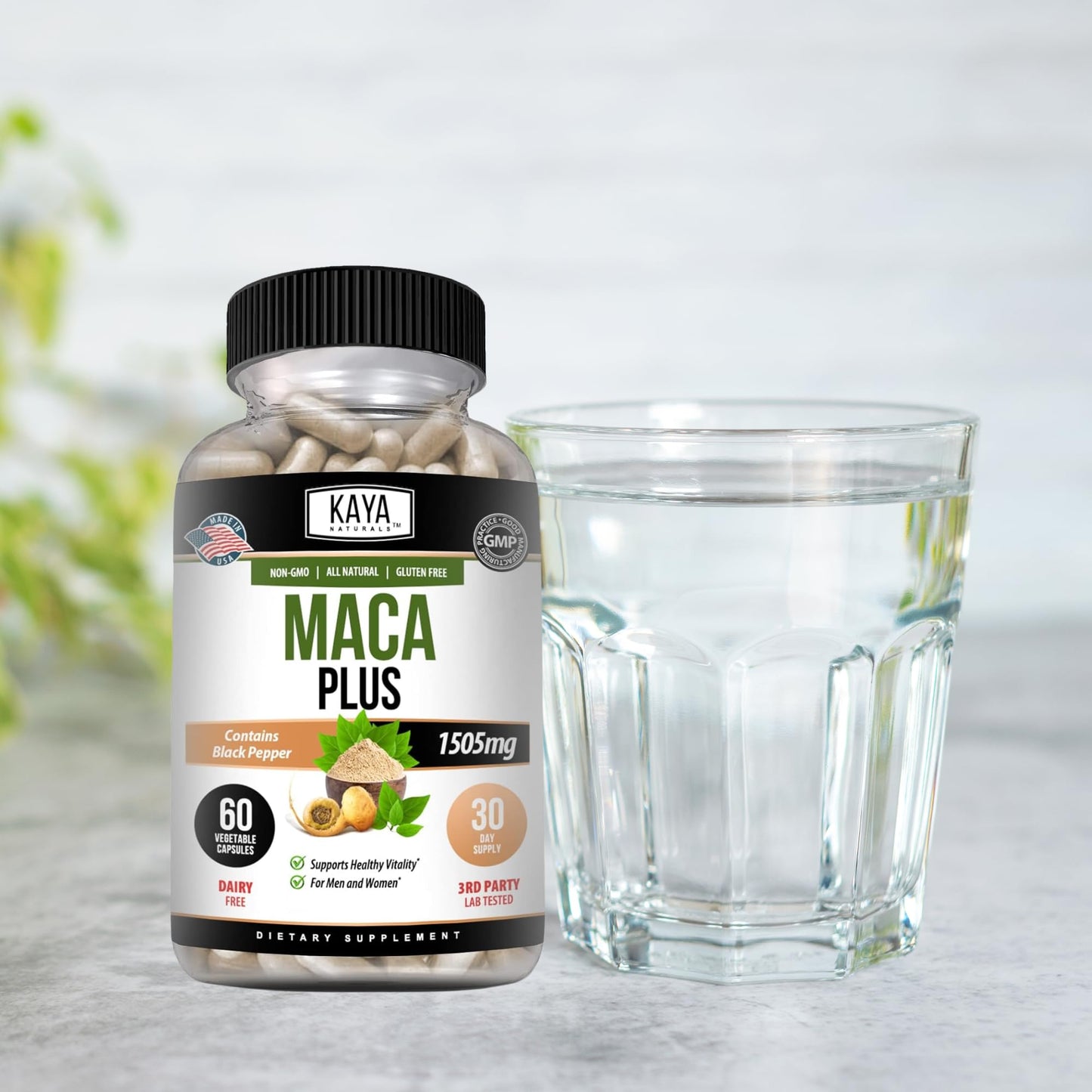 Kaya Naturals MACA Plus Capsules 60 Count